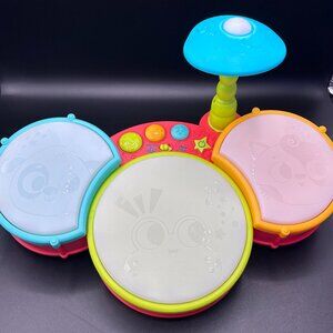 Land of B. Toy Light Up Drum Set - Little Beats Colorful NO DRUMSTICKS INCLUDED